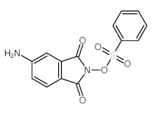 5-Amino-2-((phenylsulfonyl)oxy)-1H-isoindole-1,3(2H)-dione结构式