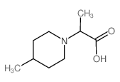 2-(4-甲基哌啶-1-基)丙酸结构式