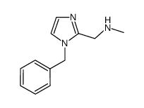 1-(1-benzyl-1H-imidazol-2-yl)-N-methylmethanamine结构式