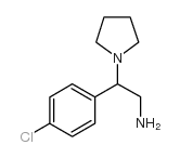 2-(4-chlorophenyl)-2-pyrrolidin-1-ylethanamine Structure