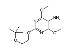 4,6-dimethoxy-2-[2-[(2-methylpropan-2-yl)oxy]ethoxy]pyrimidin-5-amine Structure