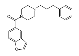 1-benzofuran-5-yl-[4-(3-phenylpropyl)piperazin-1-yl]methanone结构式