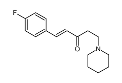 1-(4-fluorophenyl)-5-piperidin-1-ylpent-1-en-3-one结构式