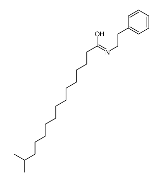14-methyl-N-(2-phenylethyl)pentadecanamide结构式
