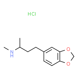 N,α-Dimethyl-1,3-benzodioxole-5-propanamine Hydrochloride结构式