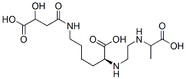 N2-[2-[(1-Carboxyethyl)amino]ethyl]-N6-(3-carboxy-3-hydroxy-1-oxopropyl)-L-lysine structure