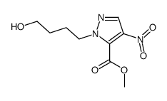 methyl 2-(4-hydroxybutyl)-4-nitropyrazole-3-carboxylate结构式