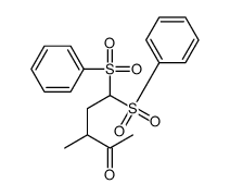 5,5-bis(benzenesulfonyl)-3-methylpentan-2-one结构式