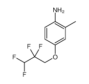 Benzenamine, 2-methyl-4-(2,2,3,3-tetrafluoropropoxy) Structure