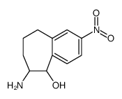 5H-Benzocyclohepten-5-ol, 6-amino-6,7,8,9-tetrahydro-2-nitro结构式
