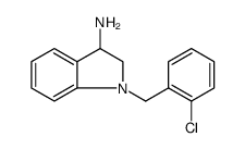 1H-Indol-3-amine, 1-[(2-chlorophenyl)methyl]-2,3-dihydro结构式