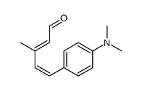 5-[4-(dimethylamino)phenyl]-3-methylpenta-2,4-dienal Structure