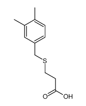 3-[(3,4-dimethylphenyl)methylsulfanyl]propanoic acid结构式