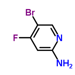 5-bromo-4-fluoro-pyridin-2-amine structure