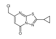 7-(chloromethyl)-2-cyclopropyl-[1,3,4]thiadiazolo[3,2-a]pyrimidin-5-one结构式