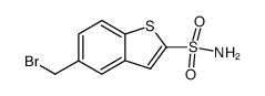 5-(bromomethyl)benzothiophene-2-sulfonamide Structure