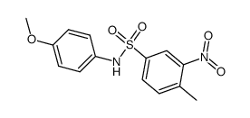 2-nitro-toluene-4-sulfonic acid p-anisidide结构式
