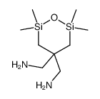 2,2,6,6-tetramethyl-4,4-bis-aminomethyl-1-oxa-2,6-disila-cyclohexan Structure