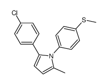 2-(4-chloro-phenyl)-5-methyl-1-(4-methylsulfanyl-phenyl)-1H-pyrrole Structure