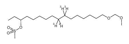 (R)-[9,9,10,10-2H4]-17,19-dioxaicosan-3-yl methanesulfonate Structure