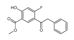 methyl 4-fluoro-2-hydroxy-5-phenylacetylbenzoate Structure