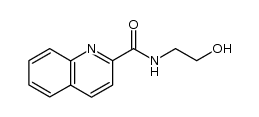 N-(2-hydroxyethyl)quinoline-2-carboxamide结构式