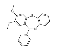 2,3-dimethoxy-11-phenyl-dibenzo[b,f][1,4]thiazepine Structure