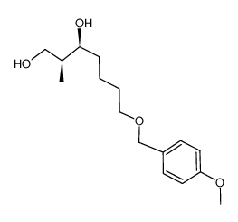 (2S,3S)-7-(4-methoxybenzyloxy)-2-methylheptane-1,3-diol Structure