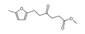 6-(5-methyl-[2]furyl)-4-oxo-hexanoic acid methyl ester结构式