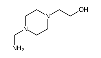 1-Piperazineethanol,4-(aminomethyl)-(7CI,8CI)结构式