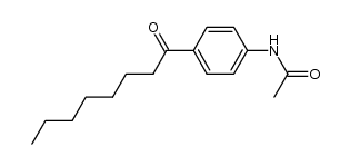 acetic acid-(4-octanoyl-anilide)结构式