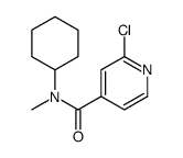 2-chloro-N-cyclohexyl-N-methylpyridine-4-carboxamide结构式