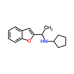 N-[1-(1-Benzofuran-2-yl)ethyl]cyclopentanamine Structure