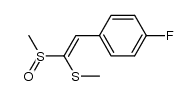 (E)-1-methylsulfinyl-1-methylthio-2-(4-fluorophenyl)ethene Structure