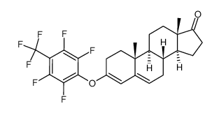 3-(2,3,5,6-tetrafluoro-4-(trifluoromethyl)phenoxy)androsta-3,4-diene-17-one结构式