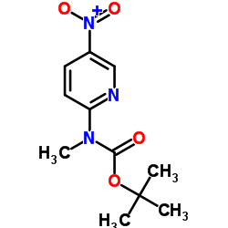 tert-butyl methyl(5-nitro-2-pyridinyl)carbamate structure