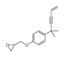 2-[[4-(2-methylhex-5-en-3-yn-2-yl)phenoxy]methyl]oxirane结构式