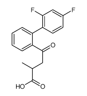 4-(2',4'-Difluorobiphenylyl)-2-methyl-4-oxobutanoic acid structure