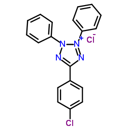 2,3-Diphenyl-5-(4-chlorophenyl)tetrazolium Chloride Structure