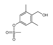 [4-(hydroxymethyl)-3,5-dimethylphenyl] methanesulfonate结构式