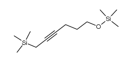 trimethyl((6-(trimethylsilyl)hex-4-yn-1-yl)oxy)silane结构式