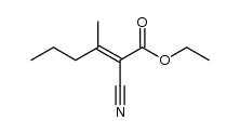 2-(1-Methyl-butyliden)-malonsaeure-ethylester-nitril结构式
