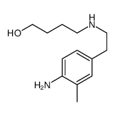 4-[2-(4-amino-3-methylphenyl)ethylamino]butan-1-ol结构式