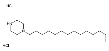 2,5-dimethyl-1-tetradecylpiperazine,dihydrochloride结构式