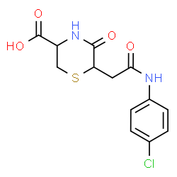 6-(2-((4-chlorophenyl)amino)-2-oxoethyl)-5-oxothiomorpholine-3-carboxylic acid结构式