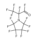 Perfluoro[2-(1-pyrrolidinyl)propionyl] fluoride结构式