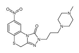 2-[3-(4-methylpiperazin-1-yl)propyl]-8-nitro-4H-[1,2,4]triazolo[3,4-c][1,4]benzothiazin-1-one结构式