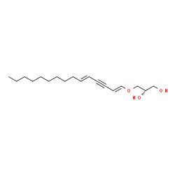 (2S,5Z,9Z)-4-Oxa-5,9-nonadecadien-7-yne-1,2-diol structure