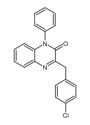 N-phenyl-3-p-chlorobenzyl-2(1H)-quinoxalinone结构式