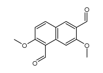 1,6-diformyl-2,7-dimethoxynaphthalene结构式